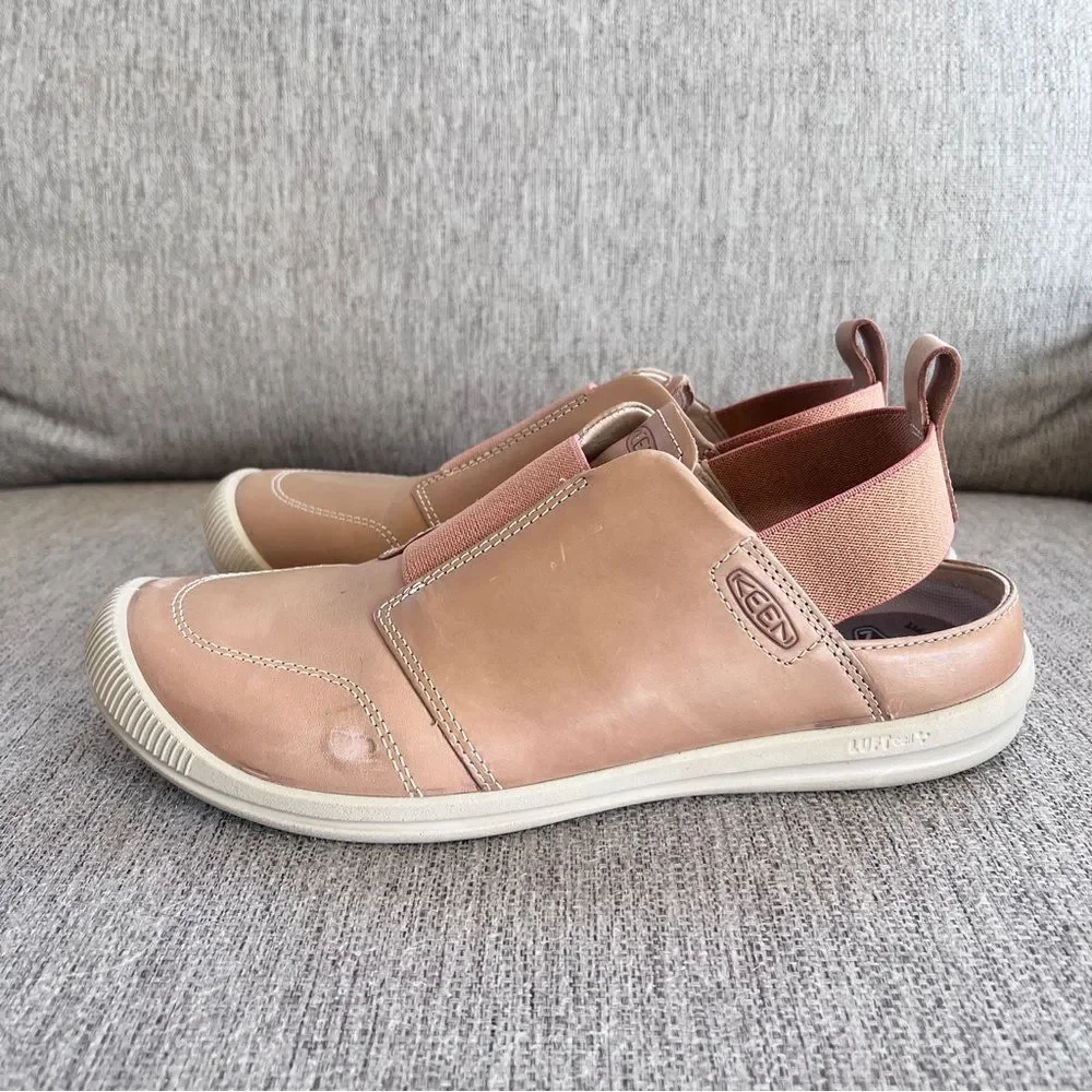 KEEN Lorelai II Slip-On Tan/Brick Dust Casual Shoes Size 8